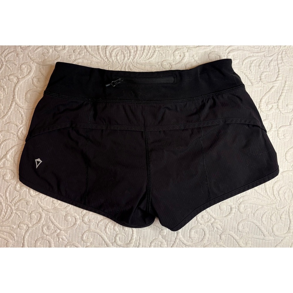 Ivivva by Lululemon Girls Speedy Shorts Black Size 12 IG7220S Zipper Pocket - Picture 2 of 5